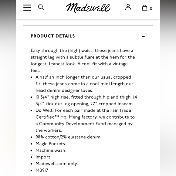 Madewell Slim Demi Boot Jeans - Picture 8 of 8